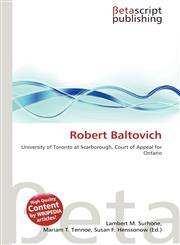 Robert Baltovich,613227927X,9786132279279