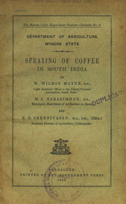 Spraying of Coffee in South India