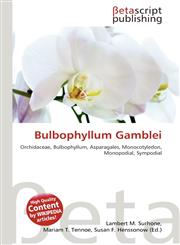 Bulbophyllum Gamblei,6136212374,9786136212371
