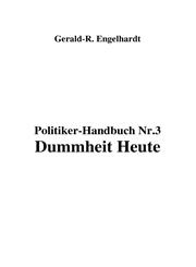 Politiker-Handbuch Nr. 3,3833447885,9783833447884