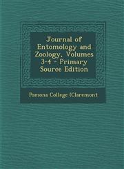 Journal of Entomology and Zoology, Volumes 3-4 - Primary Source Edition,1293147222,9781293147221