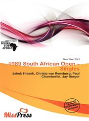 1989 South African Open - Singles,6201463623,9786201463622