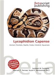 Lycophidion Capense,613520257X,9786135202571
