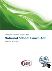 National School Lunch Act,6137973506,9786137973509