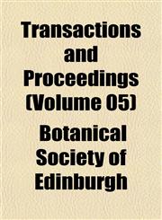 Transactions and Proceedings (Volume 05),1153258870,9781153258876