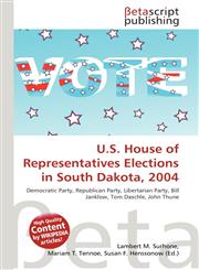 U.S. House of Representatives Elections in South Dakota, 2004,6134831425,9786134831420