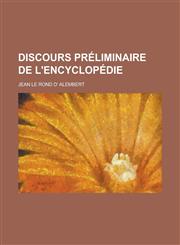 Discours Préliminaire de L'encyclopédie,1235212300,9781235212307