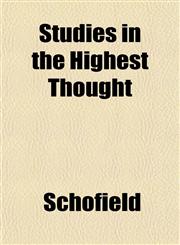 Studies in the Highest Thought,1153168847,9781153168847