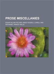 Prose miscellanies,1236838041,9781236838049
