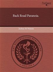 Back Road Paranoia.,1243420197,9781243420190