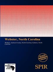 Webster, North Carolina,613903938X,9786139039388