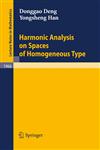 Harmonic Analysis on Spaces of Homogeneous Type,354088744X,9783540887447