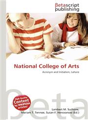 National College of Arts,6136042010,9786136042015