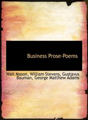 Business Prose-Poems,1140544454,9781140544456