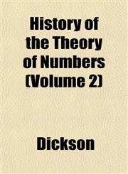 History of the Theory of Numbers (Volume 2),115349289X,9781153492898
