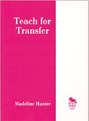 Teach for Transfer,080396322X,9780803963221