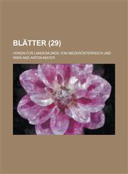 Blatter (29),1153493470,9781153493475