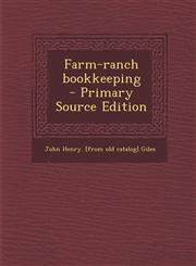 Farm-Ranch Bookkeeping - Primary Source Edition,1287788564,9781287788560