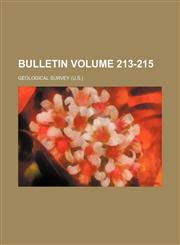 Bulletin Volume 213-215,1231181311,9781231181317
