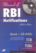 Manual of RBI Notifications - 2002 : With CD - ROM,817188248X,9788171882489