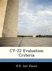 CV-22 Evaluation Criteria,1249126339,9781249126331