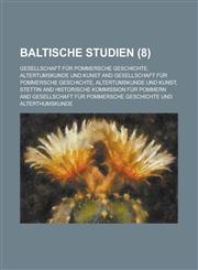 Baltische Studien (8),1234649470,9781234649470