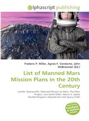 List of Manned Mars Mission Plans in the 20th Century,6134385352,9786134385350