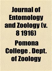 Journal of Entomology and Zoology (v. 8 1916),1152978748,9781152978744