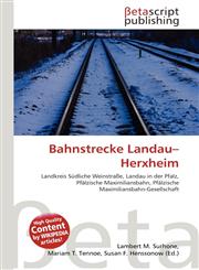 Bahnstrecke Landau-Herxheim,6135021869,9786135021868