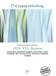 1926 VFL Season,6135977350,9786135977356