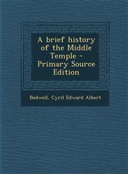 Brief History of the Middle Temple,1287691587,9781287691587