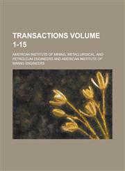 Transactions Volume 1-15,1236819292,9781236819291