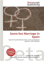 Same-Sex Marriage in Spain,6135219049,9786135219043