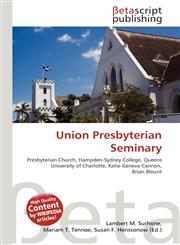 Union Presbyterian Seminary,6134494437,9786134494434