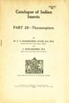 Catalogue of Indian Insects - Part 25 : Thysanoptera