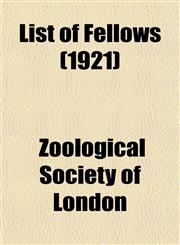 List of Fellows (1921),1153007371,9781153007375