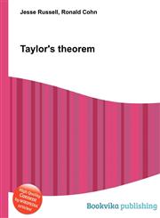 Taylor's Theorem,5512172018,9785512172018