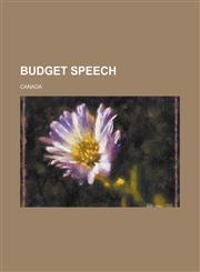 Budget Speech,1130703975,9781130703979