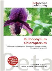 Bulbophyllum Chloropterum,613618933X,9786136189338