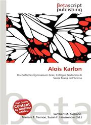 Alois Karlon,6135210653,9786135210651