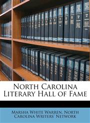 North Carolina Literary Hall of Fame,1179488911,9781179488912
