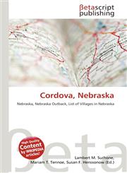 Cordova, Nebraska,613634162X,9786136341620