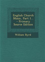 English Church Music, Part 1... - Primary Source Edition,1293479950,9781293479957