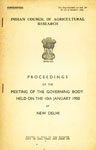 Proceedings of the Meeting of the Governing Body - Held on the 10th January 1950 at New Delhi