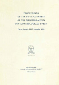 Proceedings of the Fifth Congress of the Mediterranean Phytopathological Union, Patras (Greece), 21-27 September 1980