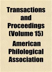 Transactions and Proceedings (Volume 15),1152077392,9781152077393