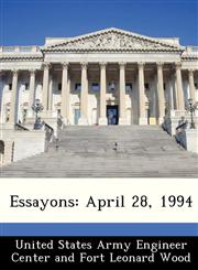 Essayons April 28, 1994,1288519176,9781288519170
