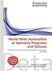 World Wide Association of Specialty Programs and Schools,6134507318,9786134507318