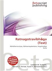 Ratnagotravibhāga (Text),613505127X,9786135051278