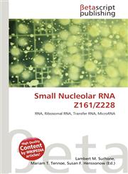 Small Nucleolar RNA Z161/Z228,613473893X,9786134738934